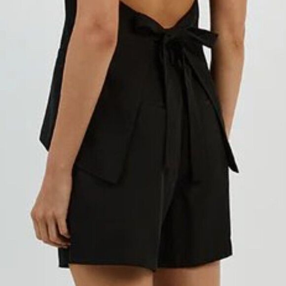 Dissh Short Amelia Black Tencel Blend Shorts US 12 - Picture 7 of 8